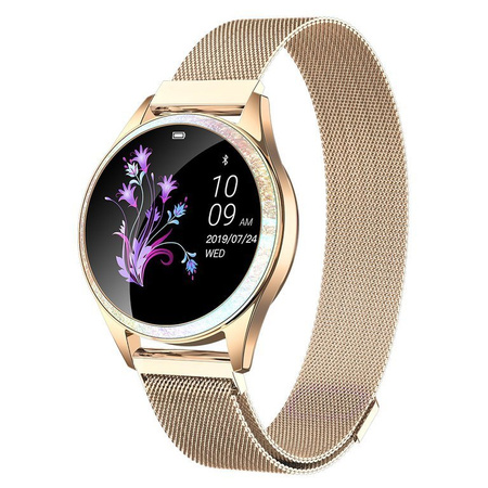 SMARTWATCH G. Rossi G.RSWBF2-4D1-1 gold/white + dodatkowy PASEK(sg002c)