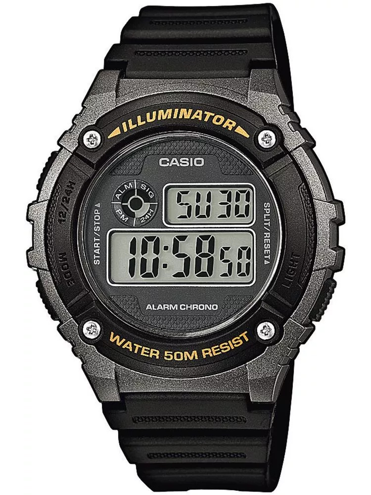 PÁNSKE HODINKY Casio W-216H-1BVDF + KRABIČKA