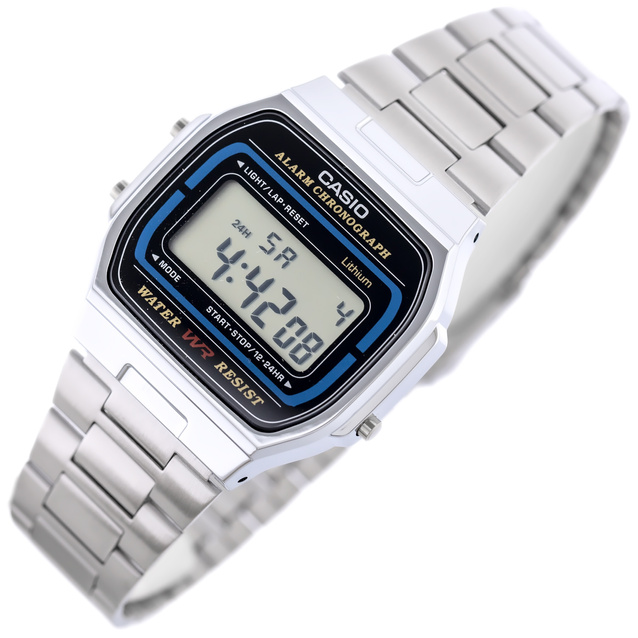 UNISEX CASIO A164WA-1QJH WATCH - VINTAGE + BOX