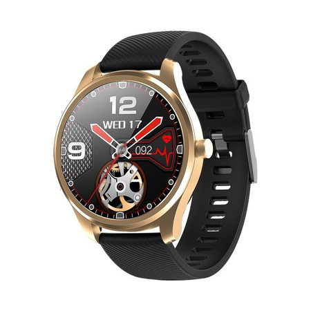 SMARTWATCH MĘSKI G. Rossi SW012-4 gold/black + dodatkowa BRANSOLETA (sg007d)