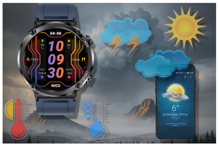 SMARTWATCH MĘSKI GRAVITY GT21-5 - BLUETOOTH CALL, DODATKOWY PASEK (sg025e)