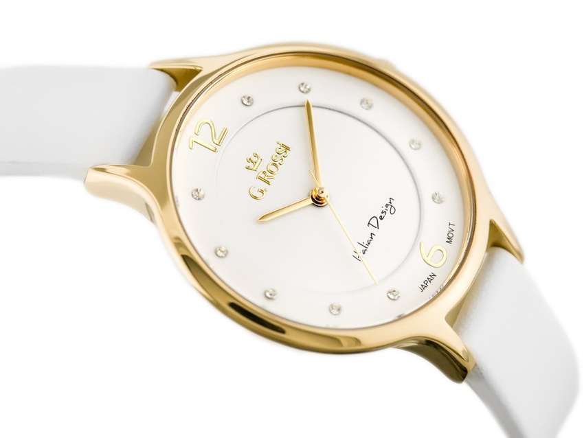 WOMEN'S WATCH G. ROSSI - 10411A-3C2 ON PASK (zg714b) + BOX