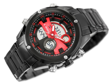 NAVIFORCE GLOCK MEN'S WATCH (zn039c) - black/red