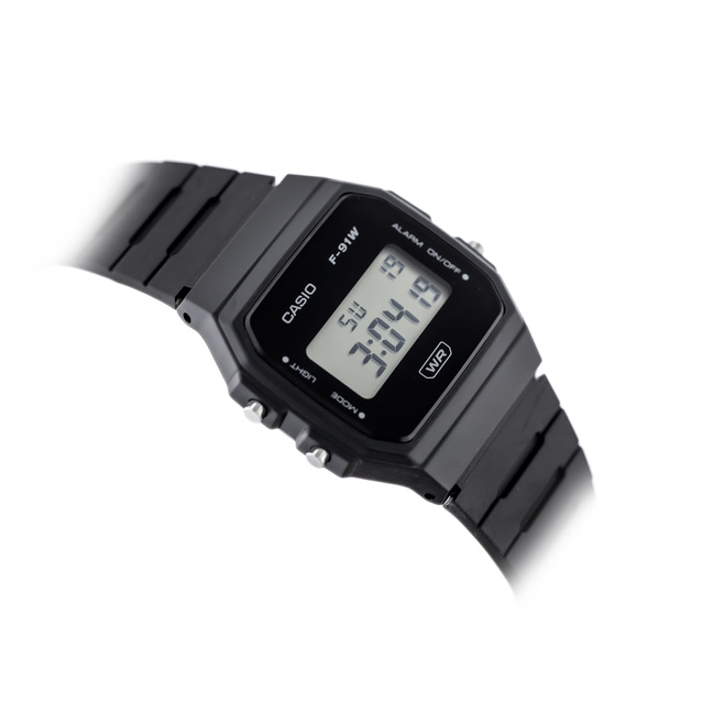 CASIO MEN'S WATCH F-91WB-1ADF + BOX