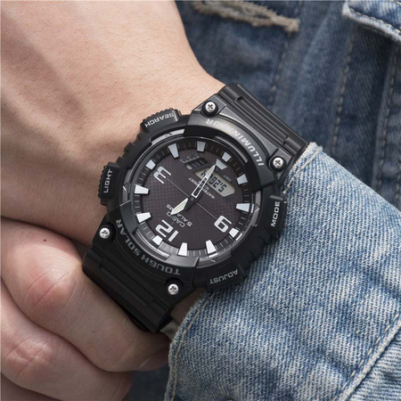 CASIO MEN'S WATCH AQ-S810W-1AV (zd044h) - SOLAR POWERED + BOX