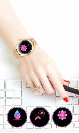 WOMEN'S SMARTWATCH G. Rossi SW014-2 rosegold (sg009b)