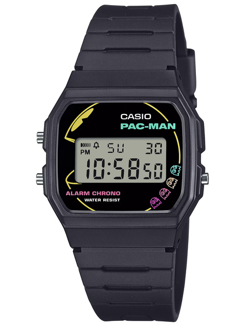 CASIO MEN'S WATCH F-91WPC-1ADR (zd086b) - PAC-MAN + BOX