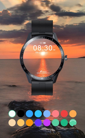 MEN'S SMARTWATCH G. Rossi SW018-4 black/red (sg012d) OWN TARGETS