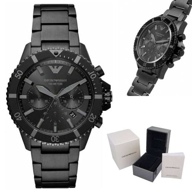 EMPORIO ARMANI AR11363 DIVER MEN'S WATCH (zi035a) + BOX
