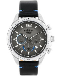 RUBICON MEN'S WATCH RNCD98 - CHRONOGRAPH (zr095c) black/silver
