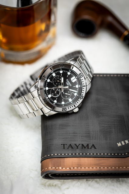 CASIO MEN'S WATCH MTP-VD300D-1E (zd268a) + BOX