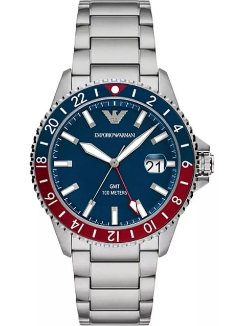 ZEGAREK MĘSKI EMPORIO ARMANI AR11598 - Diver GMT (zi112a)