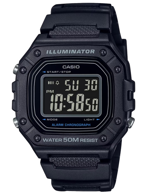 ZEGAREK MĘSKI CASIO W-218H-1B + BOX