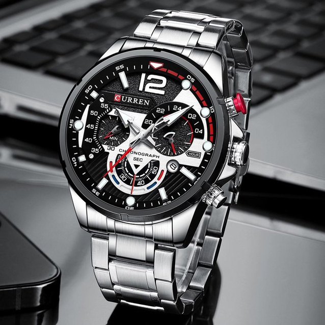MEN'S WATCH CURREN 8395 (zc019a) - CHRONOGRAPH