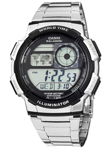 CASIO MEN'S WATCH AE-1000WD 1A (zd073h) - WORLD TIME + BOX