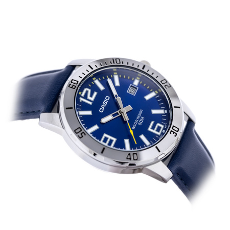 CASIO MEN'S WATCH MTP-VD01L-2BV (zd169a) + BOX