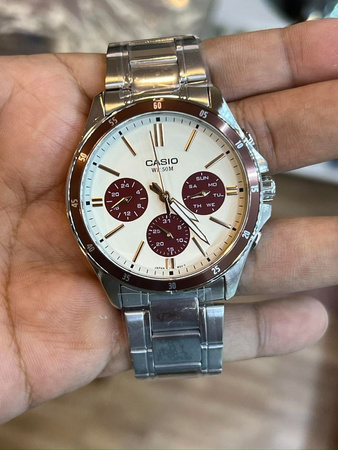 CASIO MEN'S WATCH MTP-1374D-5A2 (zd063g) + BOX