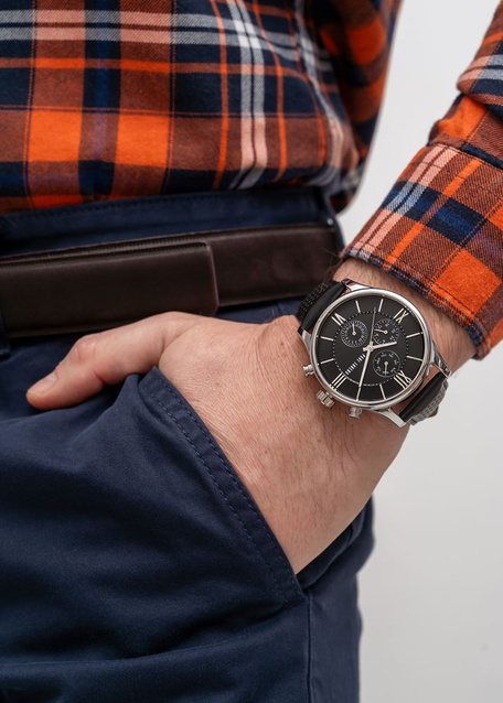 PAUL LORENS MALE WATCH - PL11652A6-1A1 (zg355a) + BOX