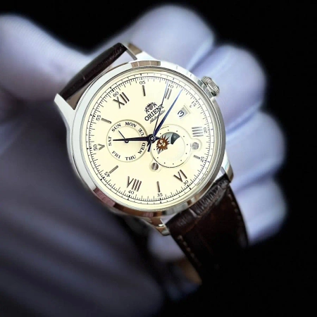 Orient Classic Sun & Moon Men's Watch RA-AK0803Y10B + BOX
