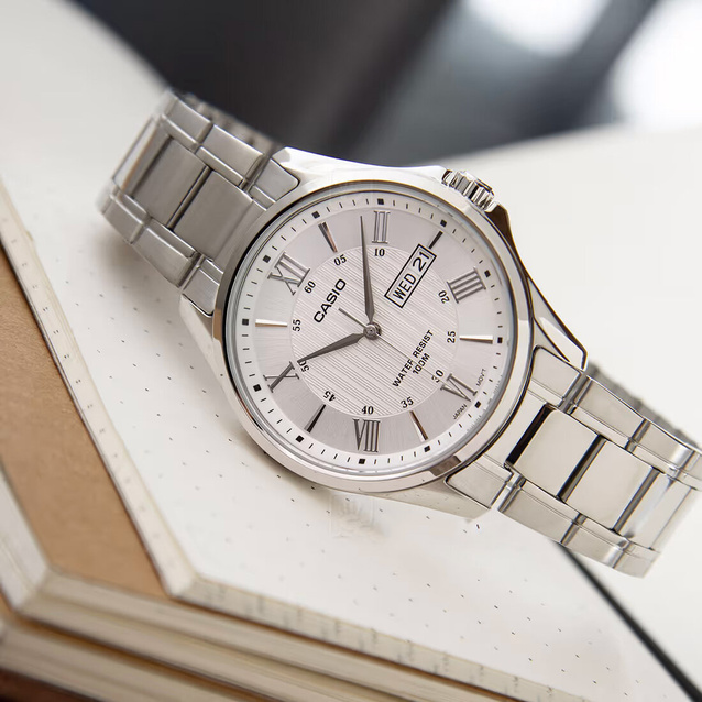 CASIO MEN'S WATCH MTP-1384D-7A (zd108a) + BOX