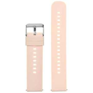 U27 rubber watch strap - light pink/silver - 22mm