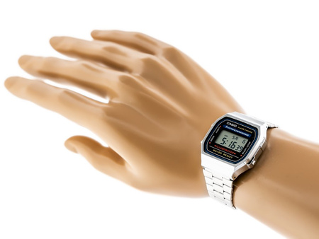 UNISEX CASIO A168WA-1W WATCH - VINTAGE + BOX