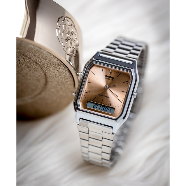 ZEGAREK UNISEX CASIO Vintage  AQ-230A-4AMQYDF + BOX
