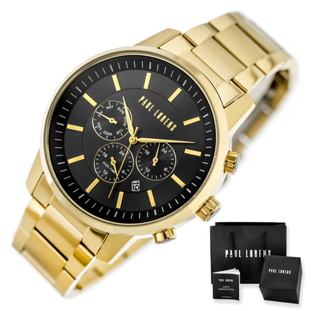 PAUL LORENS MALE WATCH - PL6647B-1D1 (zg372c) + BOX