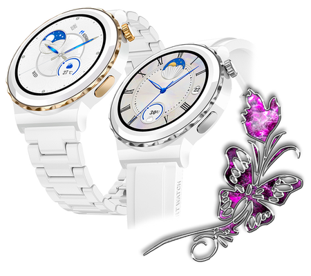 SMARTWATCH FOR WOMEN Rubicon RNCE92 - CONNECTIONS, CERAMIC (sr038c)