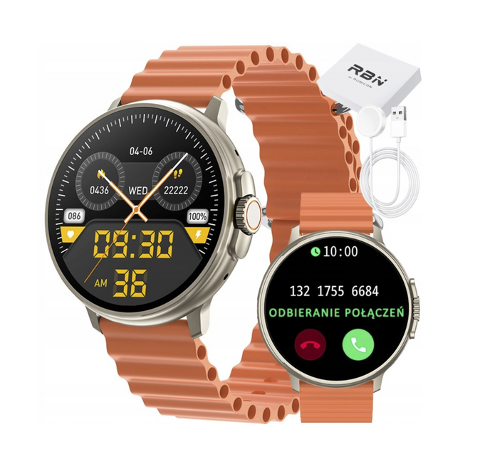 SMARTWATCH UNISEX Rubicon RNCF15 - BLUETOOTH CALL, ŁADOWANIE BEZPRZEWODOWE (sr057b)