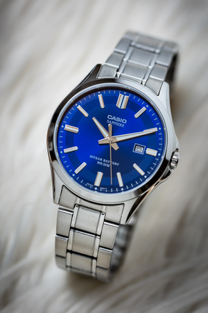 Zegarek Męski Casio MTS-100D-2A + BOX (zd236c) SZAFIR