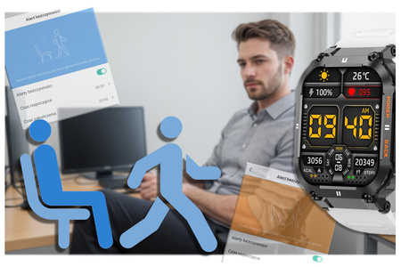 GRAVITY GT6-8 MEN'S SMARTWATCH - CALL MAKING, SNOW MONITOR (sg020h)