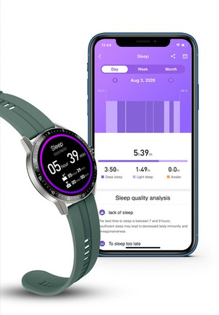 SMARTWATCH MĘSKI G. Rossi SW018-5 black/blue (sg012e) WŁASNE TARCZE