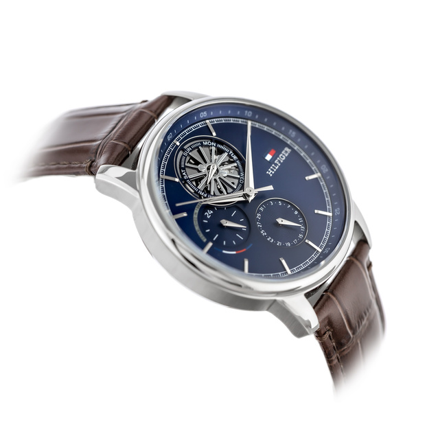 TOMMY HILFIGER MEN'S WATCH 1710629 Steward Open Heart + BOX