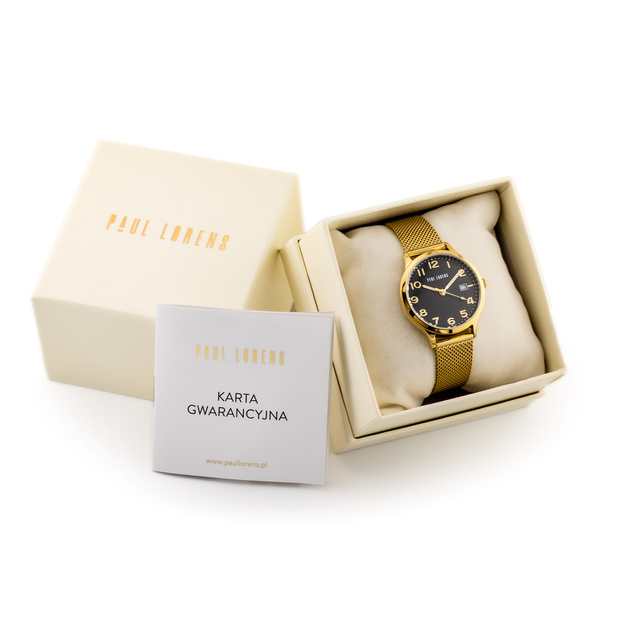 PAUL LORENS WOMEN'S WATCH - PL20000B-1D1 (zg572c) + BOX