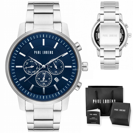PAUL LORENS MALE WATCH - PL6647B-6C1 (zg372d) + BOX