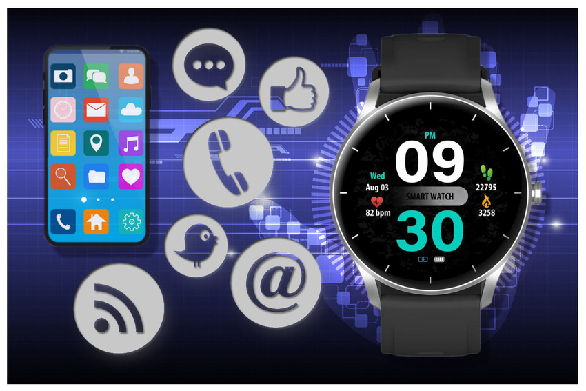 SMARTWATCH UNISEX GRAVITY GT2-6 - BLUETOOTH CONNECTIONS, OWN dial (sg019f)