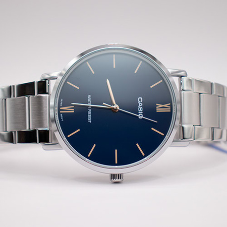 CASIO MTP-VT01D-2B MEN'S WATCH (zd165n) + BOX