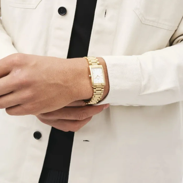 ZEGAREK DAMSKI DANIEL WELLINGTON 24mm Bound 3-Link DW00100703 + BOX