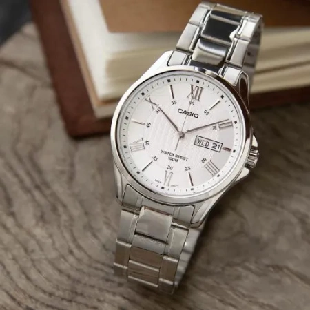 CASIO MEN'S WATCH MTP-1384D-7A (zd108a) + BOX