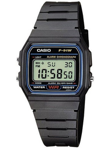 ZEGAREK MĘSKI CASIO F-91W-1YER (zd086a) - KLASYKA + BOX