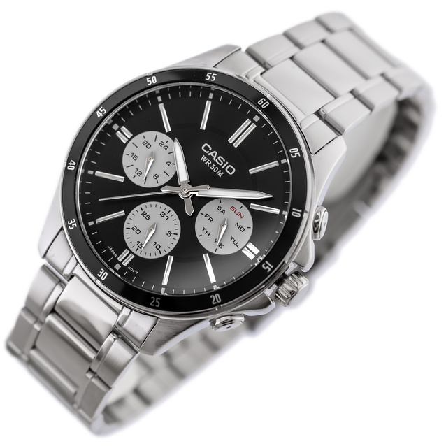 CASIO MEN'S WATCH MTP-1374D-1A3 (zd063i) + BOX