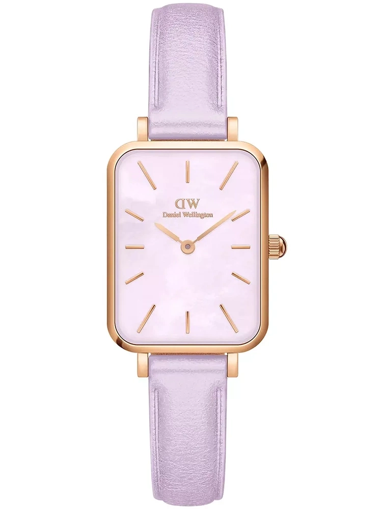 DÁMSKE HODINKY DANIEL WELLINGTON Quadro Lavender Mop 20mm DW00100637 + KRABIČKA (zw521b)