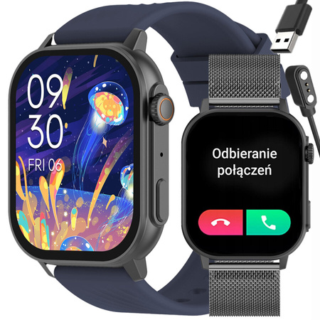 SMARTWATCH UNISEX GRAVITY GT15-4 - ROZMOWY BLUETOOTH, DODATKOWY PASEK (sg029d)