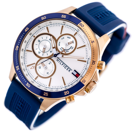 TOMMY HILFIGER MEN'S WATCH Bank 1791778 (zf064a) + BOX