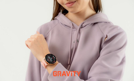 SMARTWATCH DAMSKI GRAVITY GT11-5 - AMOLED, DODATKOWY PASEK (sg044e)