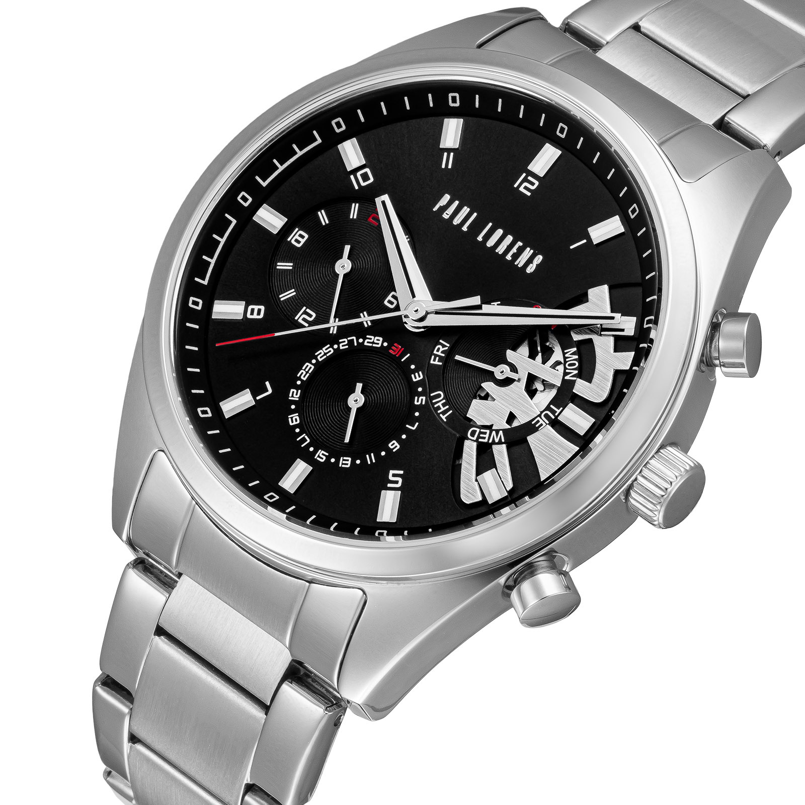 ZEGAREK MĘSKI PAUL LORENS -  PL20003B-1C1 (zg387c) + BOX