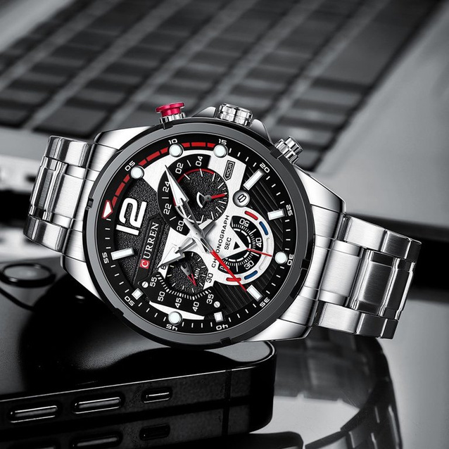 MEN'S WATCH CURREN 8395 (zc019a) - CHRONOGRAPH
