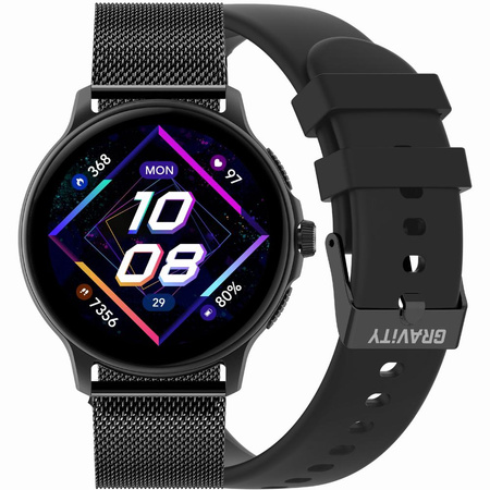 SMARTWATCH UNISEX GRAVITY GT12-1 - BLUETOOTH CONNECTIONS, ADDITIONAL PASSAGE (sg035a)