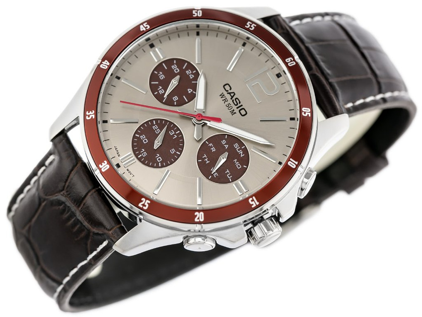 CASIO MEN'S WATCH MTP-1374L-7A1V (zd064c) + BOX